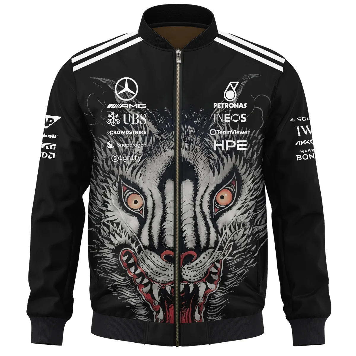 2026 Japan GP Y-3 x Mercedes F1 - Bomber BLMER18326A1BB - Image 2