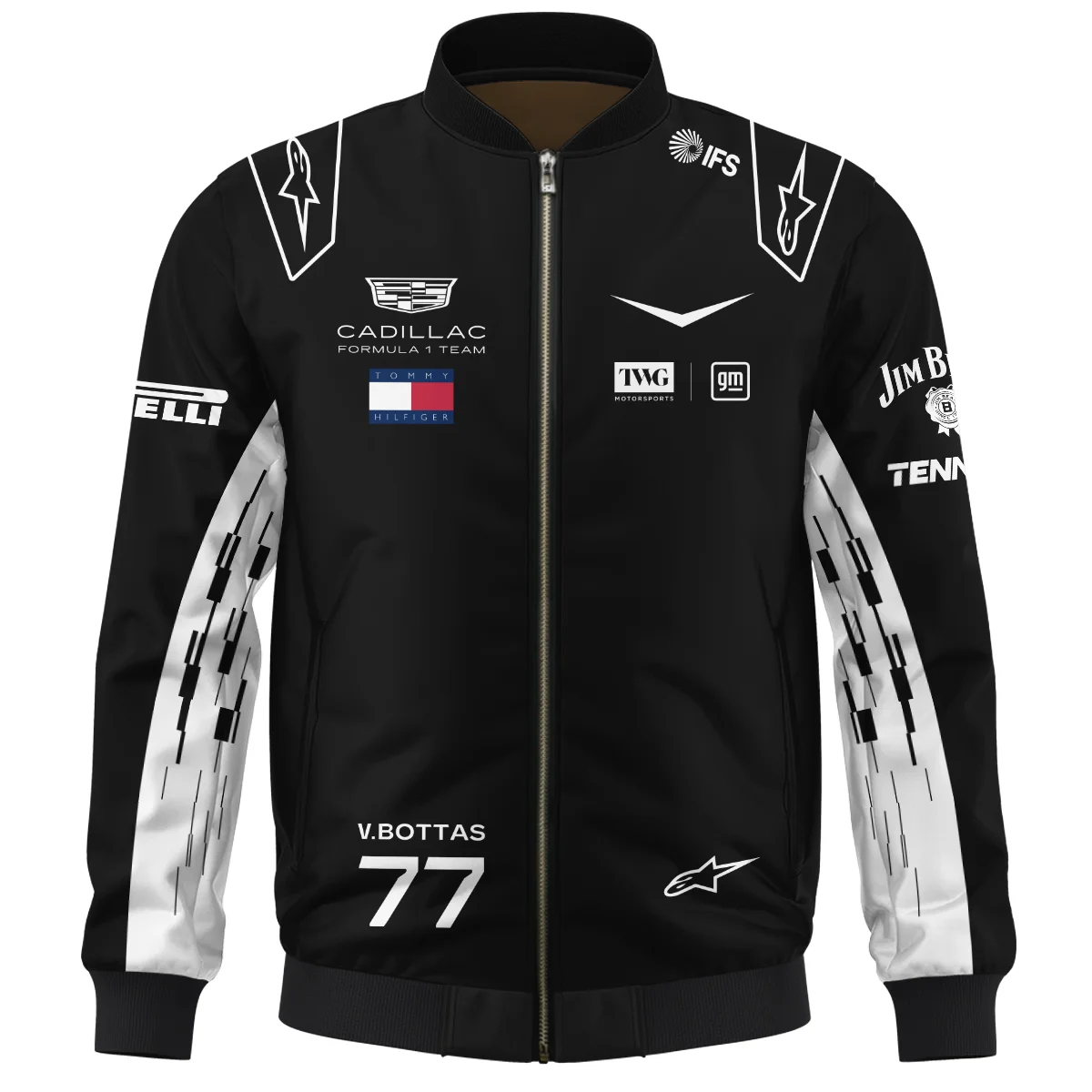 2026 Valtteri Bottas Cadillac F1 Team Apparel Bomber BLVA9326VB3BB - Image 2