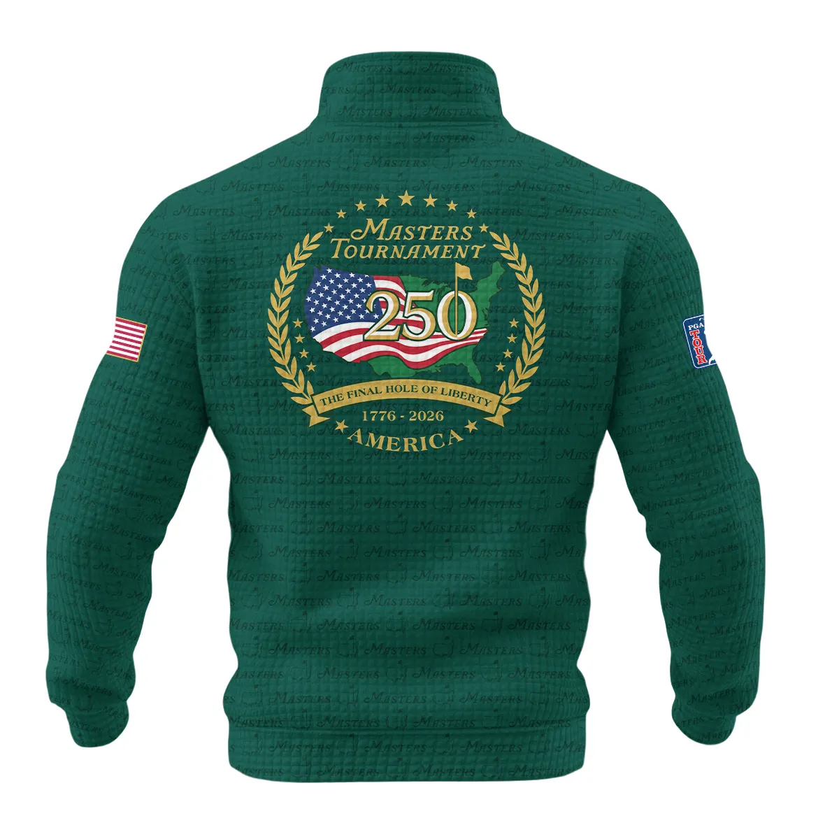 Masters Tournament America 250 Anniversary Quarter Zip Quilted Waffle QTMT040325A1NBB-QZW - Image 2