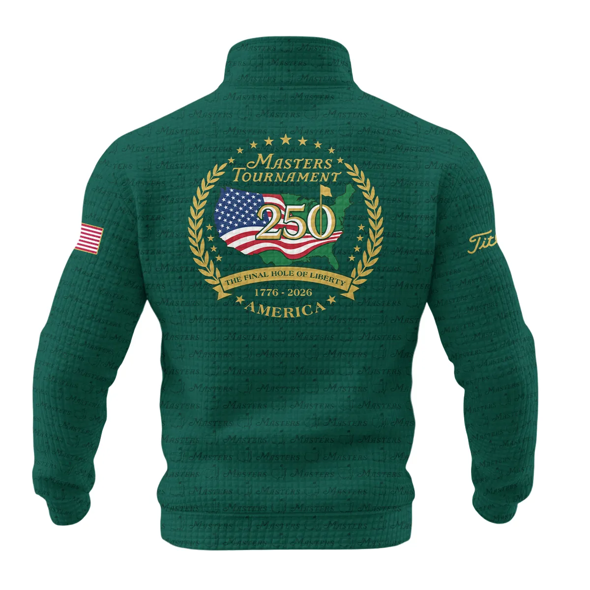 Masters Tournament America 250 Anniversary Titleist Quarter Zip Quilted Waffle QTMT040325A1TL-QZW - Image 2