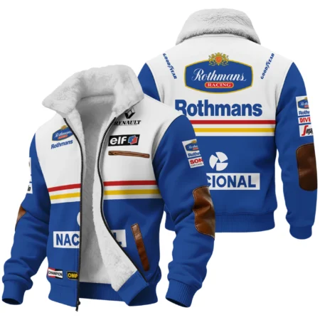 1994 Ayrton Senna Rothmans Williams Renault F1 Fleece Jacket BL3725A6FJ