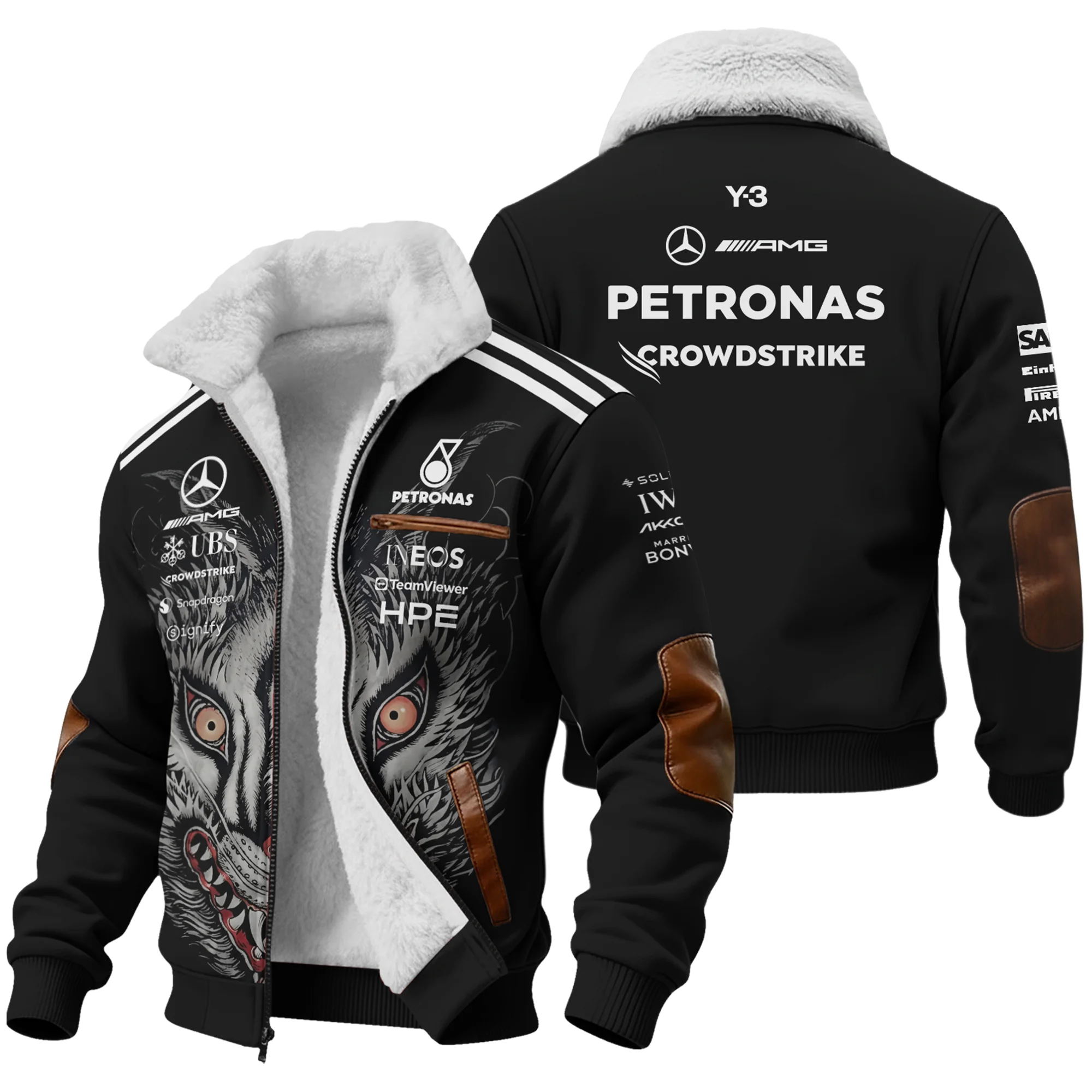 2026 Japan GP Y-3 x Mercedes F1 - Fleece Jacket BLMER18326A1FJ