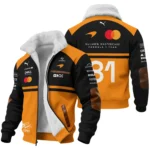 2026 Oscar Piastri 81 McLaren F1 Teamwear Fleece Jacket BLOP25326A1FJ - Orange