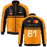 2026 Oscar Piastri 81 McLaren F1 Teamwear Bomber BLOP25326A1BB - Orange