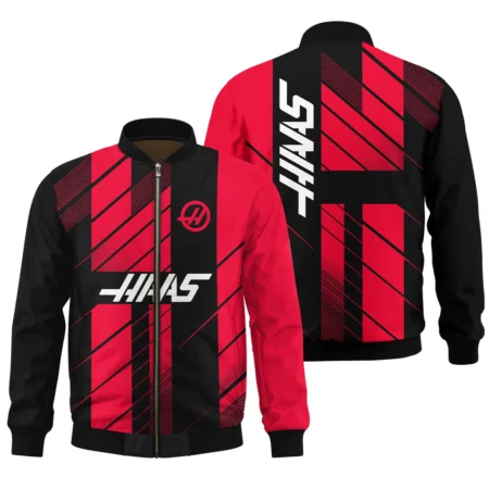 Haas F1 Teamwear Bomber BLVA5326A2HAASBB - Motorsport Lifestyle Wear