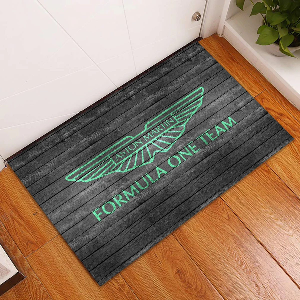 Aston Martin F1 Rubber Base Doormat - All Over Print BLF1139A10AM - Image 2