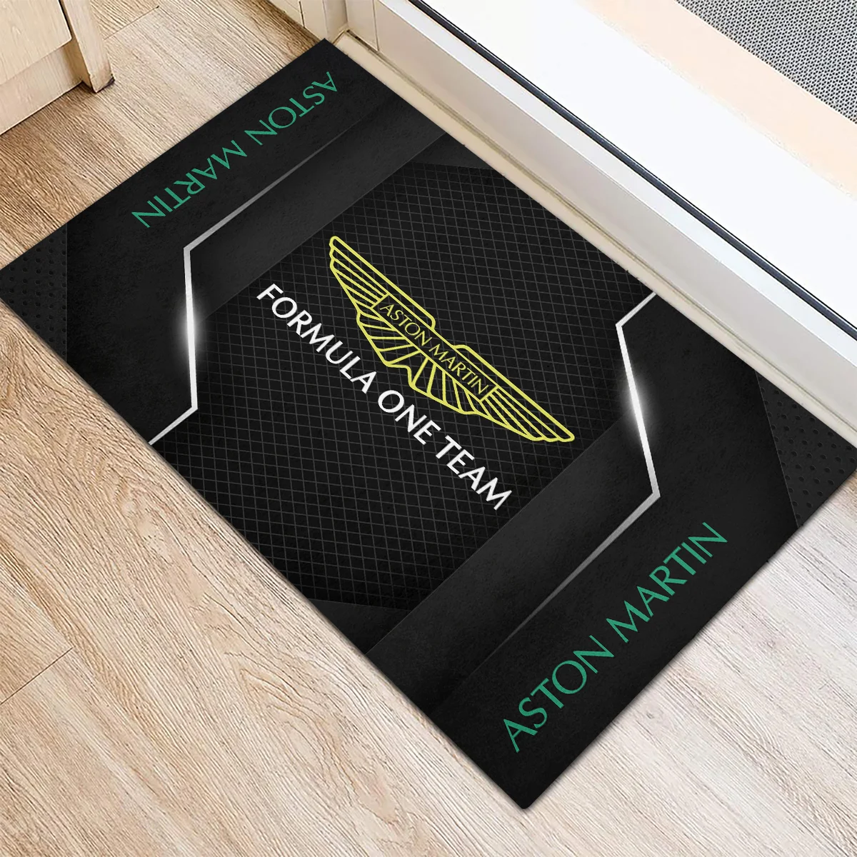 Aston Martin F1 Rubber Base Doormat - All Over Print BLF1139A7AM - Image 3