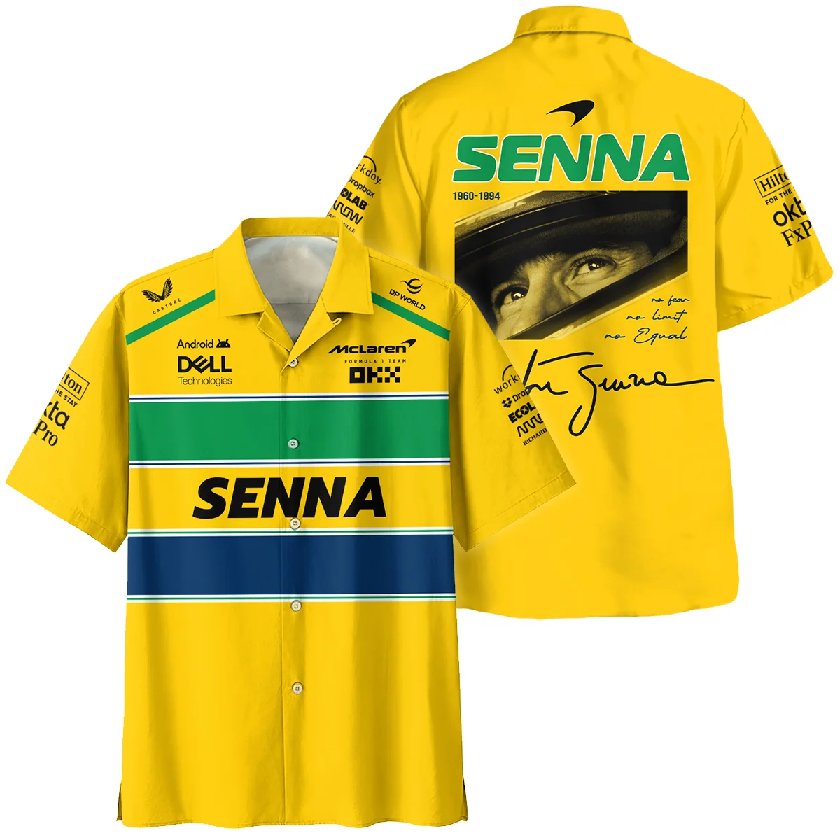 Ayrton Senna McLaren Formula One Hawaiian Shirt BLF1190525A2HW - Racing Lifestyle Clothing