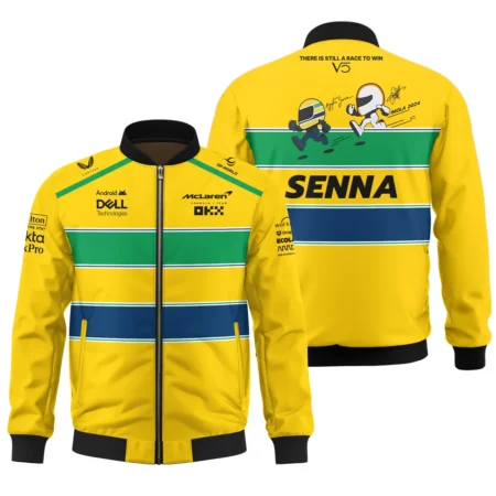 Ayrton Senna The Racing Legend McLaren F1 Bomber BLF13625A1BB - Race Day Design