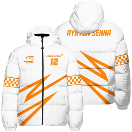 Ayrton Senna The Racing Legend McLaren F1 Down & Puffer Jackets BLF16625A4HCJ - Race Day Design