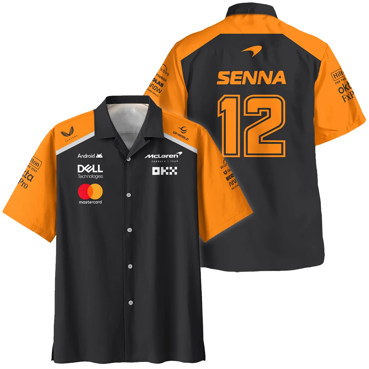 Ayrton Senna The Racing Legend McLaren F1 Hawaiian Shirt BLF16625A1HW - Racing Lifestyle Clothing