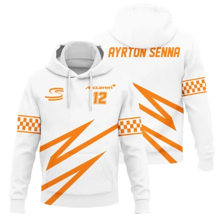 Ayrton Senna The Racing Legend McLaren F1 Hoodie BLF16625A4HD - Motorsport Apparel