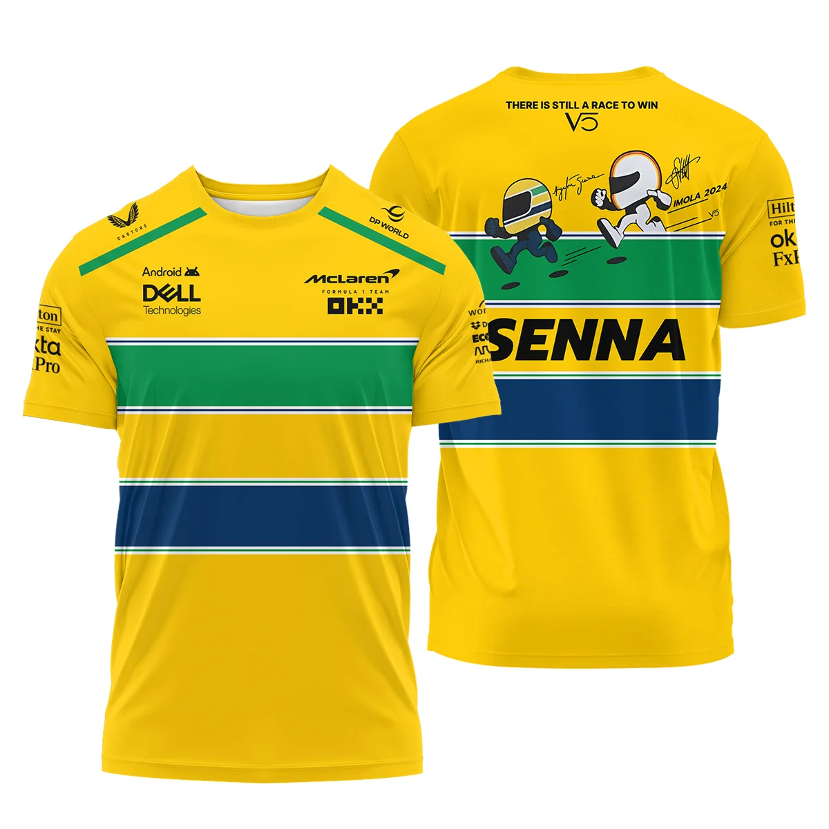 Ayrton Senna The Racing Legend McLaren F1 T-Shirt BLF13625A1TS - Trackside Outfit