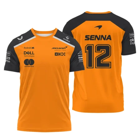 Ayrton Senna The Racing Legend McLaren F1 T-Shirt BLF16625A2TS - Formula Racing Apparel