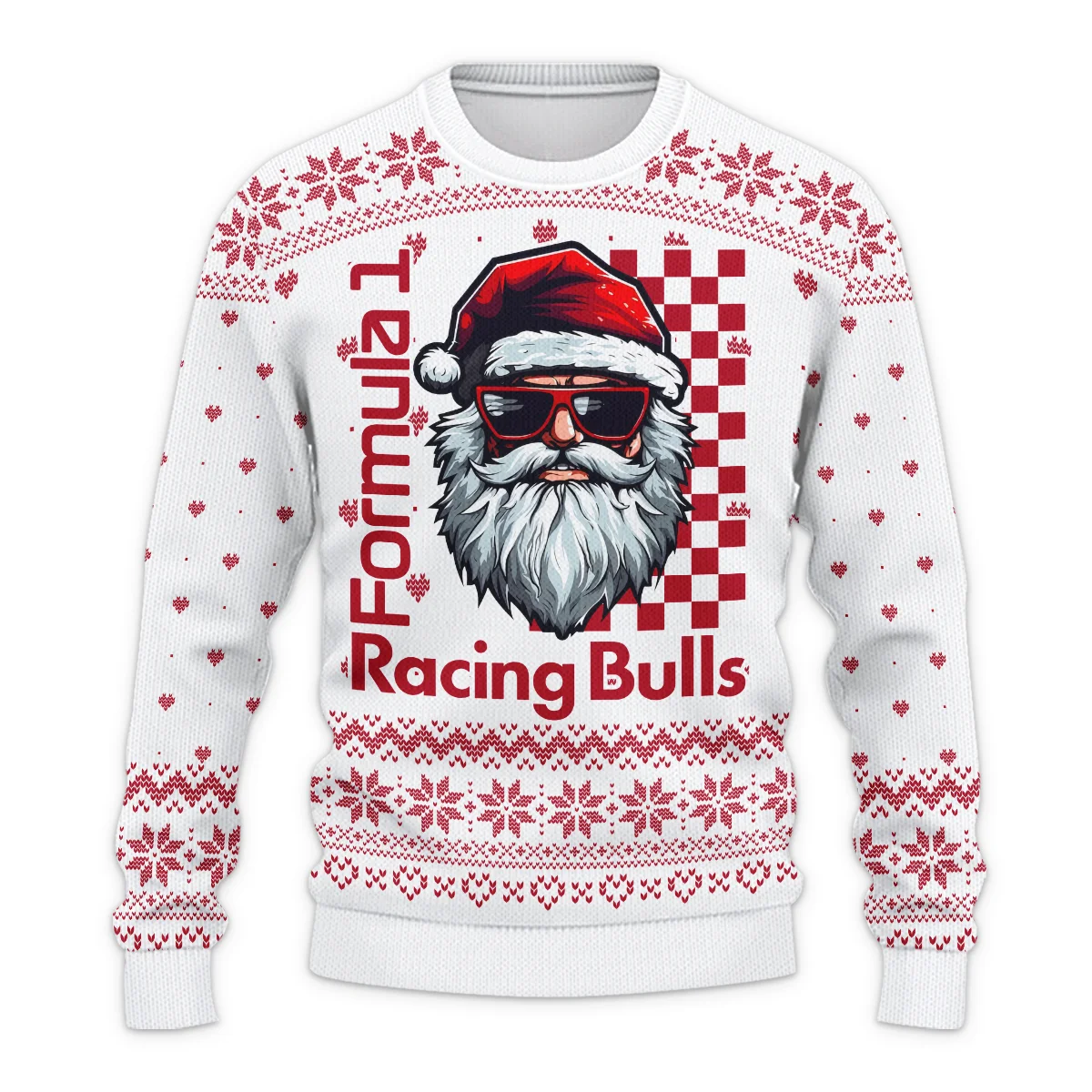 Badass Santa Racing Racing Bulls Formula 1 - Ugly Sweater BLVAF1220925A27RAC - Image 2