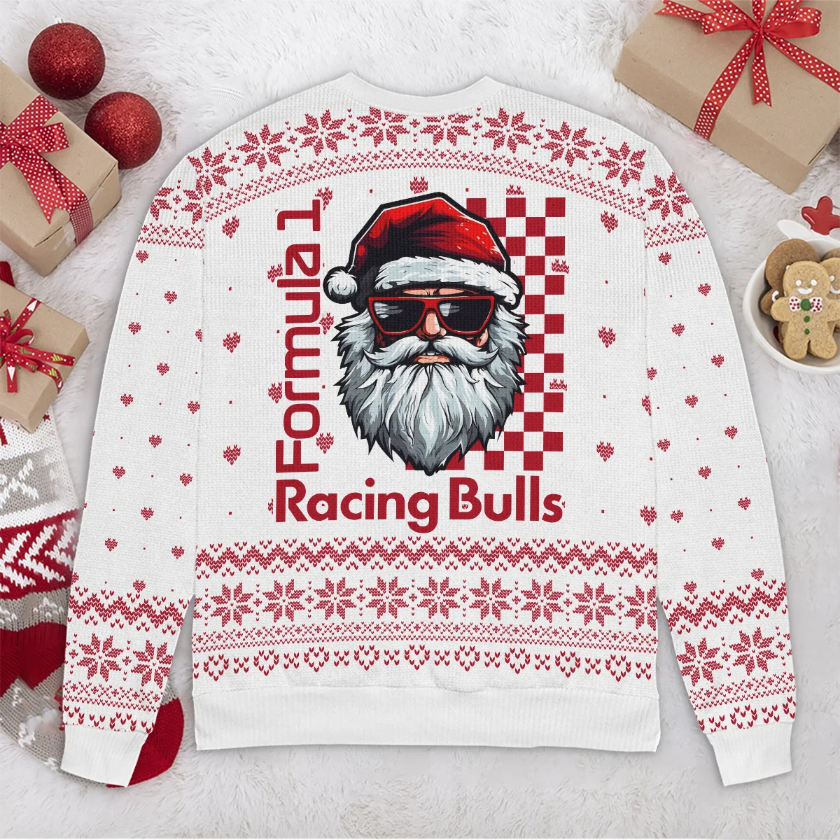 Badass Santa Racing Racing Bulls Formula 1 - Ugly Sweater BLVAF1220925A27RAC - Image 6