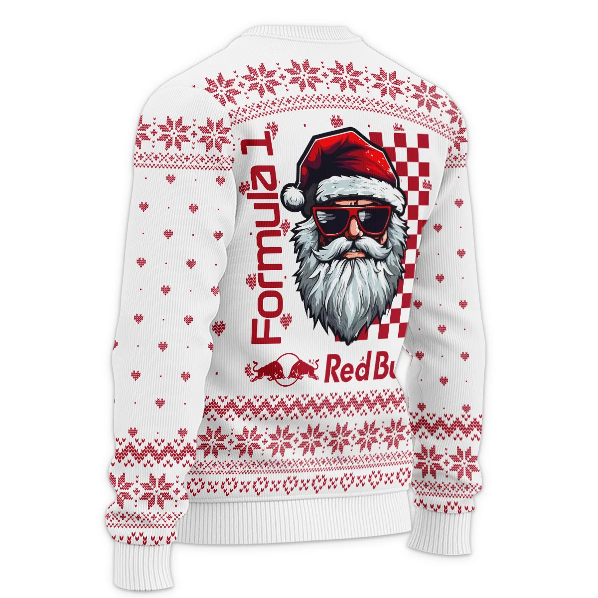 Badass Santa Racing Red Bull Racing Formula 1 - Ugly Sweater BLVAF1220925A27RBR - Image 5