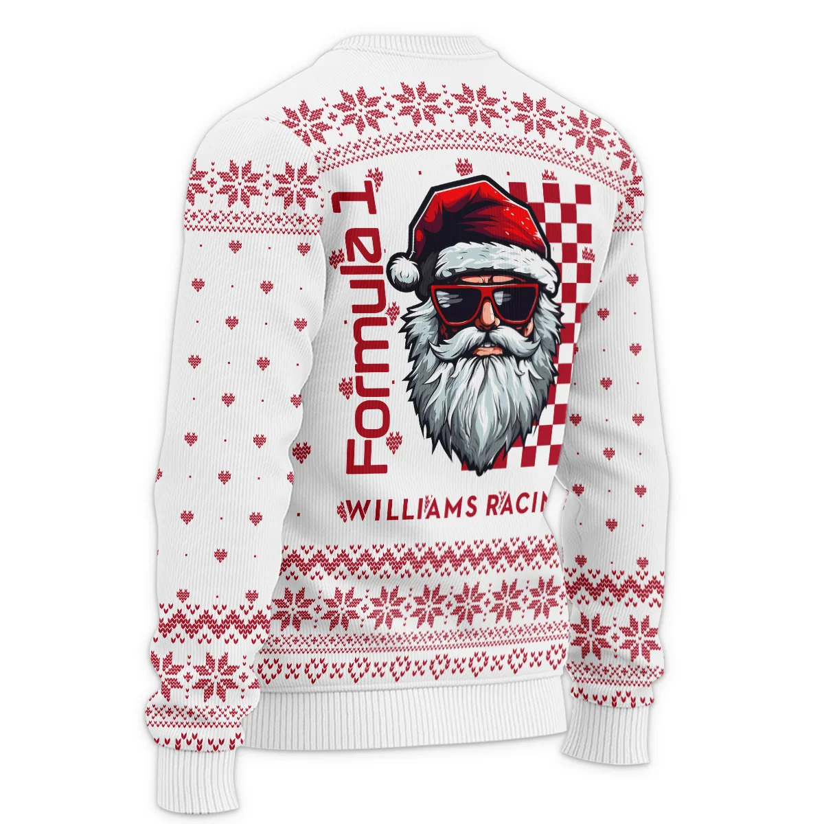 Badass Santa Racing Williams Formula 1 - Ugly Sweater BLVAF1220925A27WIL - Image 5