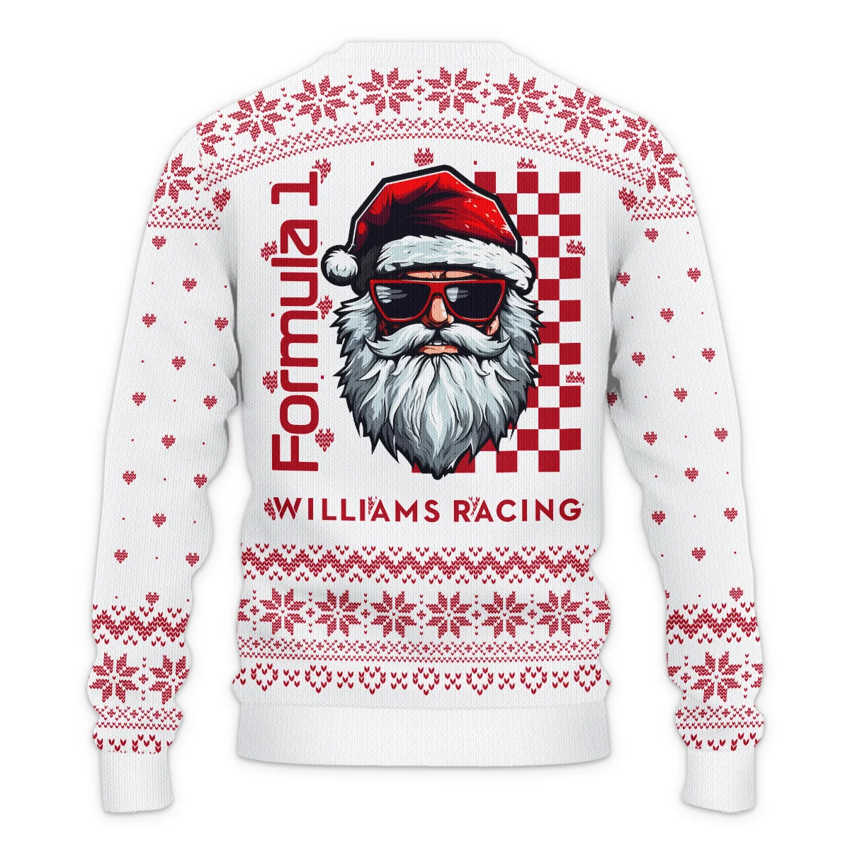 Badass Santa Racing Williams Formula 1 - Ugly Sweater BLVAF1220925A27WIL - Image 3