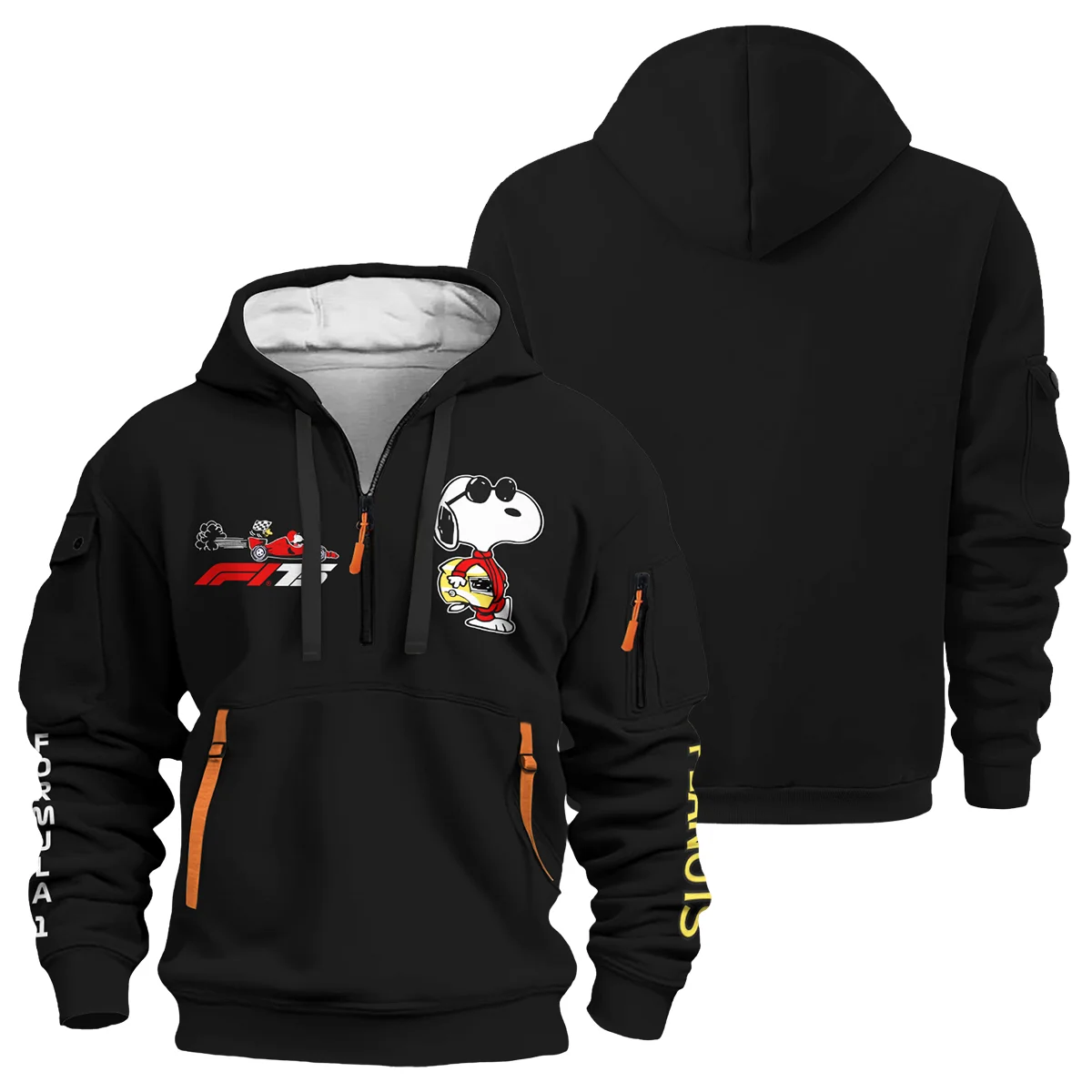 Celebrating 75 Years Hoodie Half Zip BLF112925A1HDF - Race Day Design