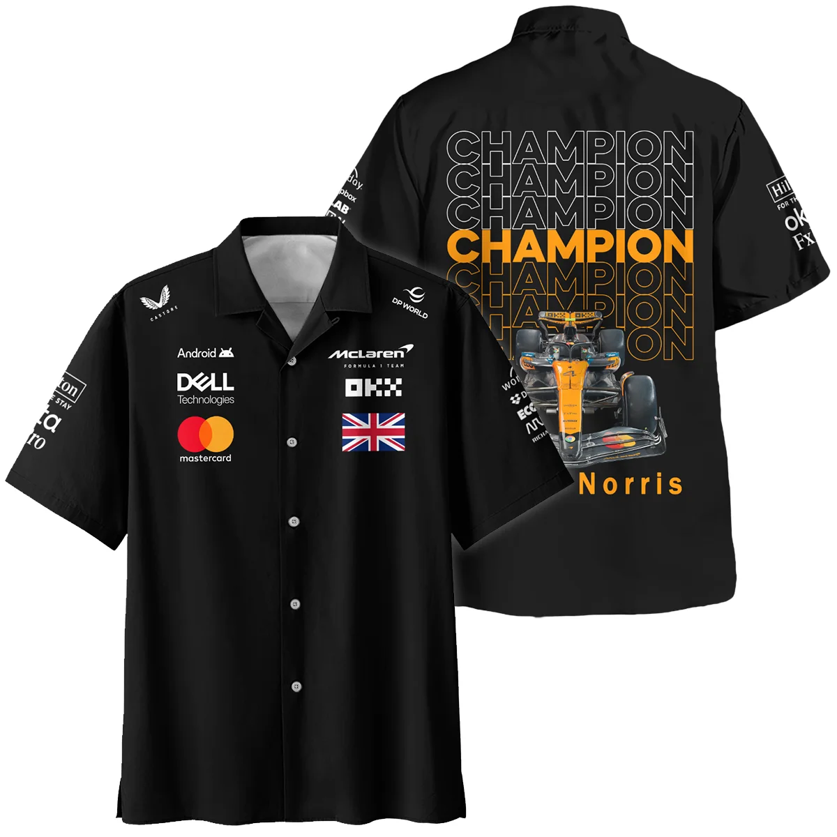 Champion 2025 Lando Norris McLaren F1 Team Hawaiian Shirt BLVALN051225A1HW - Pit Lane Clothing
