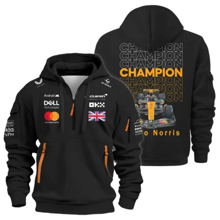 Champion 2025 Lando Norris McLaren F1 Team Hoodie Half Zip BLVALN051225A1HDF - Racing Lifestyle Clothing