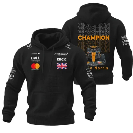 Champion 2025 Lando Norris McLaren F1 Team Hoodie Quilted Waffle BLVALN051225A1HQW - Trackside Outfit