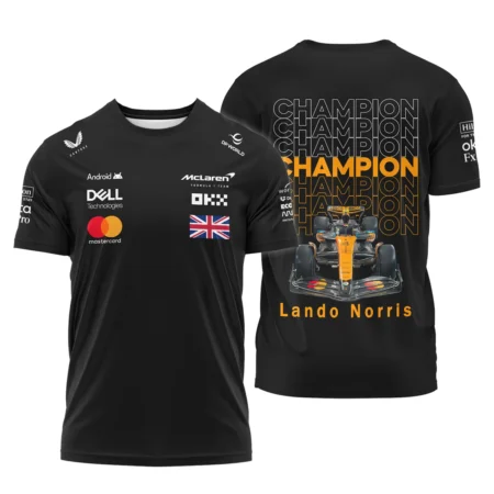 Champion 2025 Lando Norris McLaren F1 Team T-Shirt BLVALN051225A1TS - F1 Fan Gear
