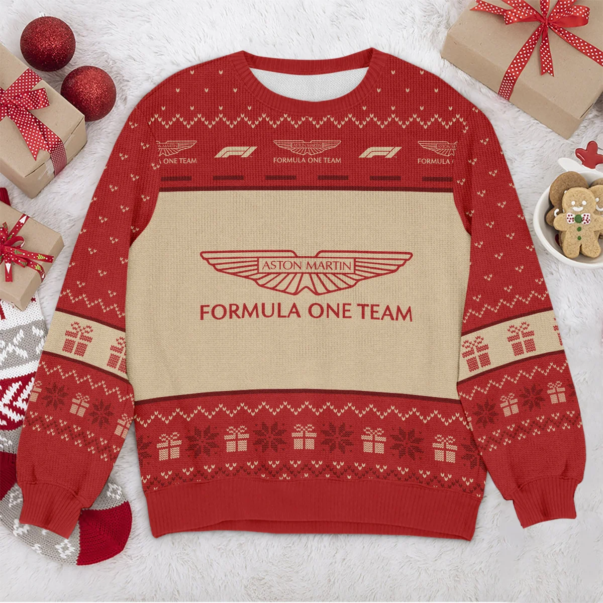Christmas Aston Martin Formula 1 - Ugly Sweater BLVAF1220925A14AM - Image 4