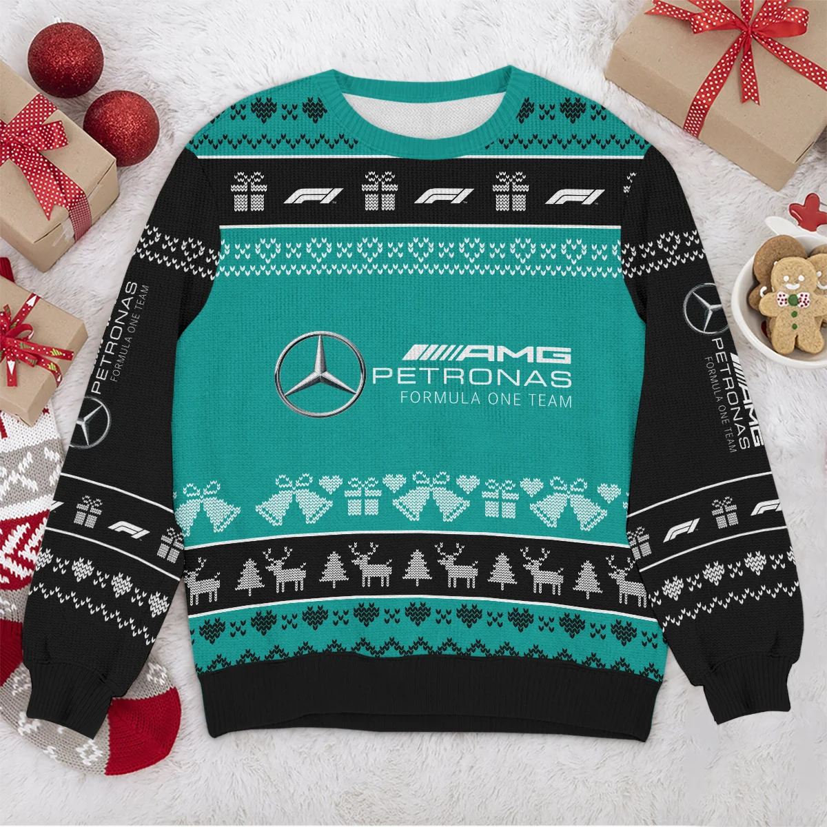 Christmas Collection Mercedes Formula 1 - Ugly Sweater BLVAF1220925A5MER - Image 4