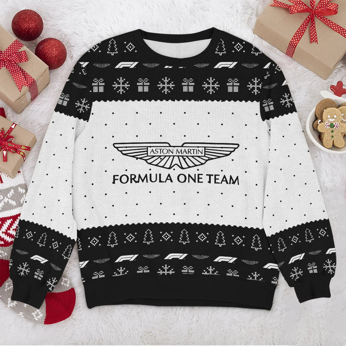 Christmas Pattern Aston Martin Formula 1 - Ugly Sweater BLVAF1220925A1AM - Image 4