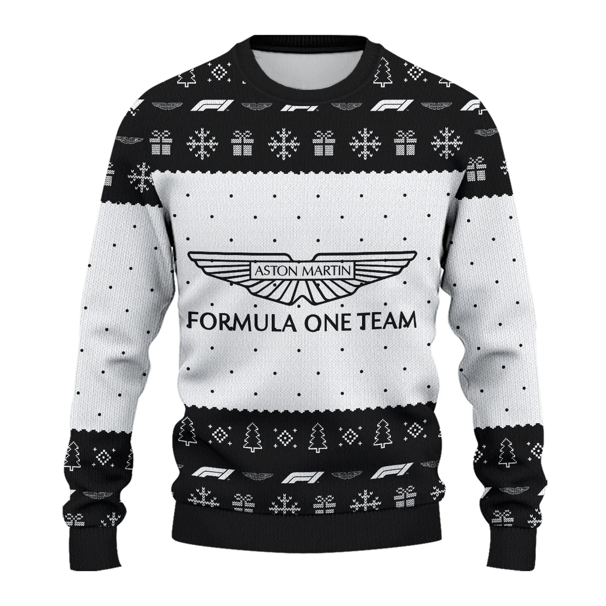 Christmas Pattern Aston Martin Formula 1 - Ugly Sweater BLVAF1220925A1AM - Image 2