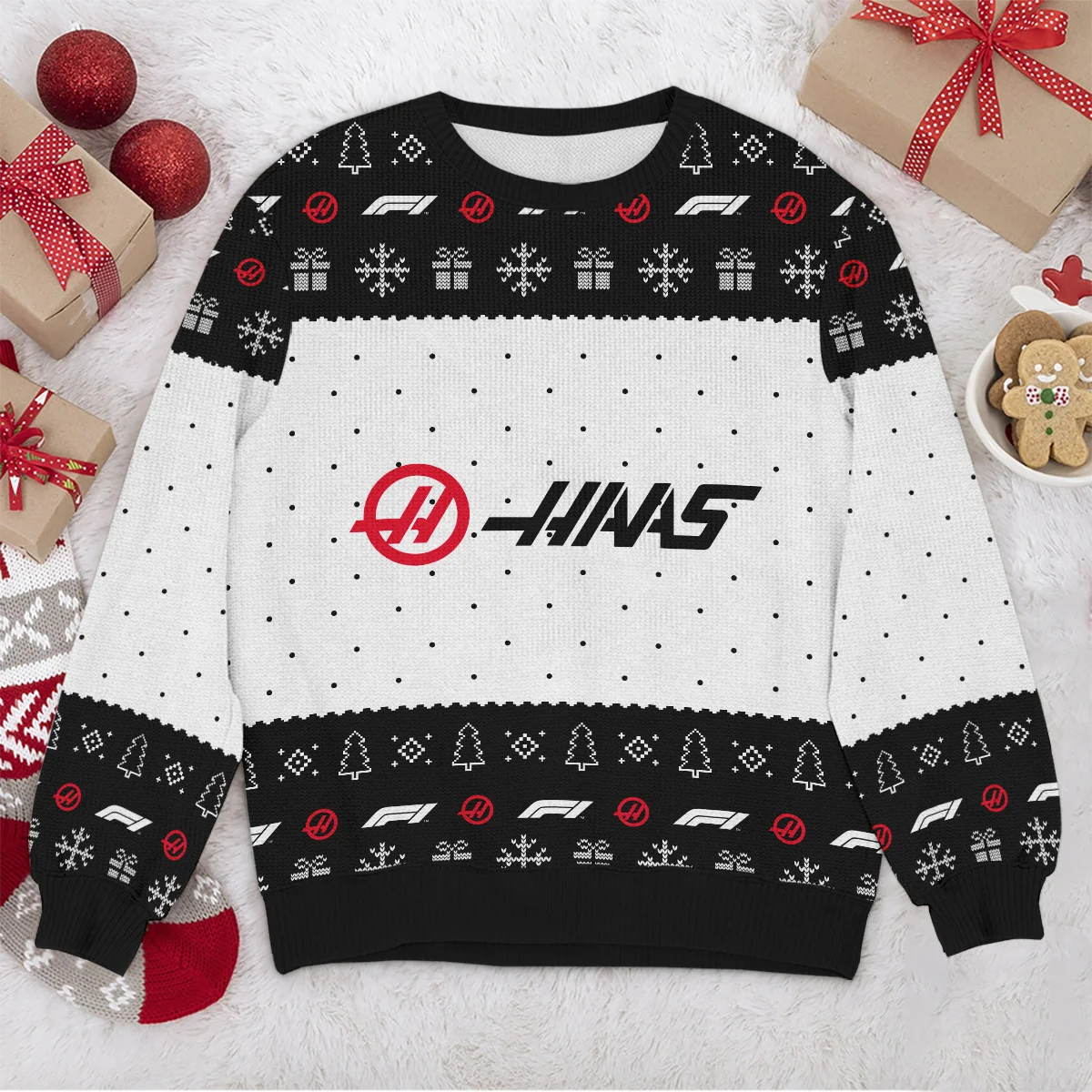 Christmas Pattern Haas Formula 1 - Ugly Sweater BLVAF1220925A1HAAS - Image 4