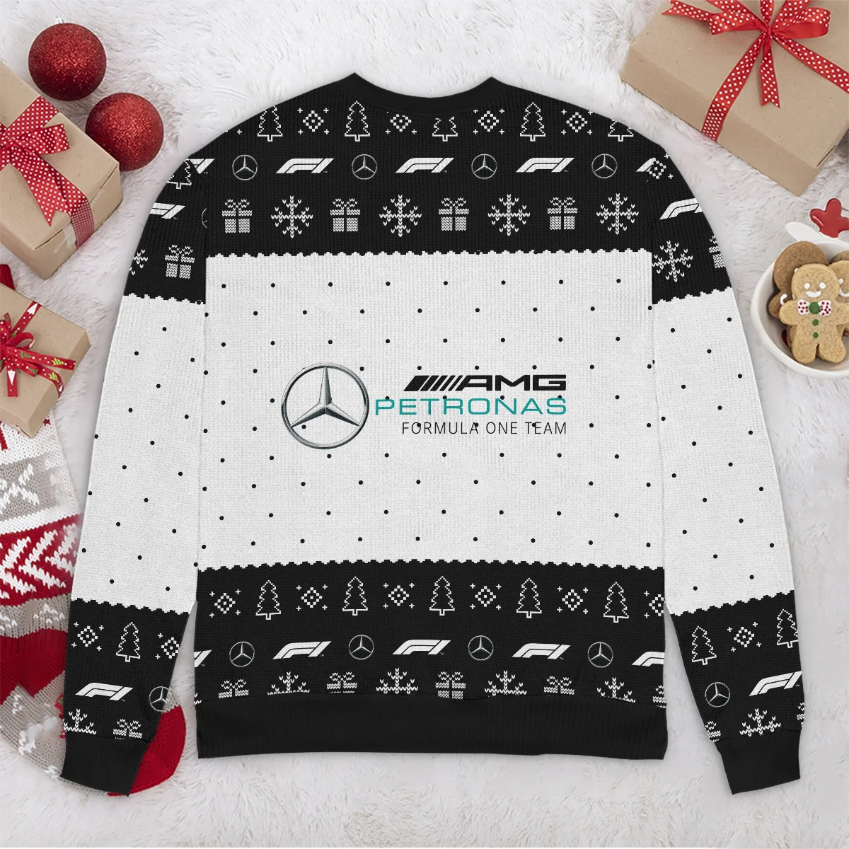 Christmas Pattern Mercedes Formula 1 - Ugly Sweater BLVAF1220925A1MER - Race Day Design - Image 6