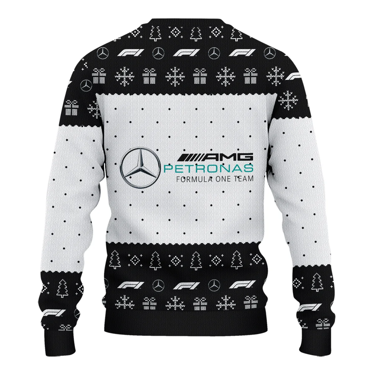 Christmas Pattern Mercedes Formula 1 - Ugly Sweater BLVAF1220925A1MER - Race Day Design - Image 3