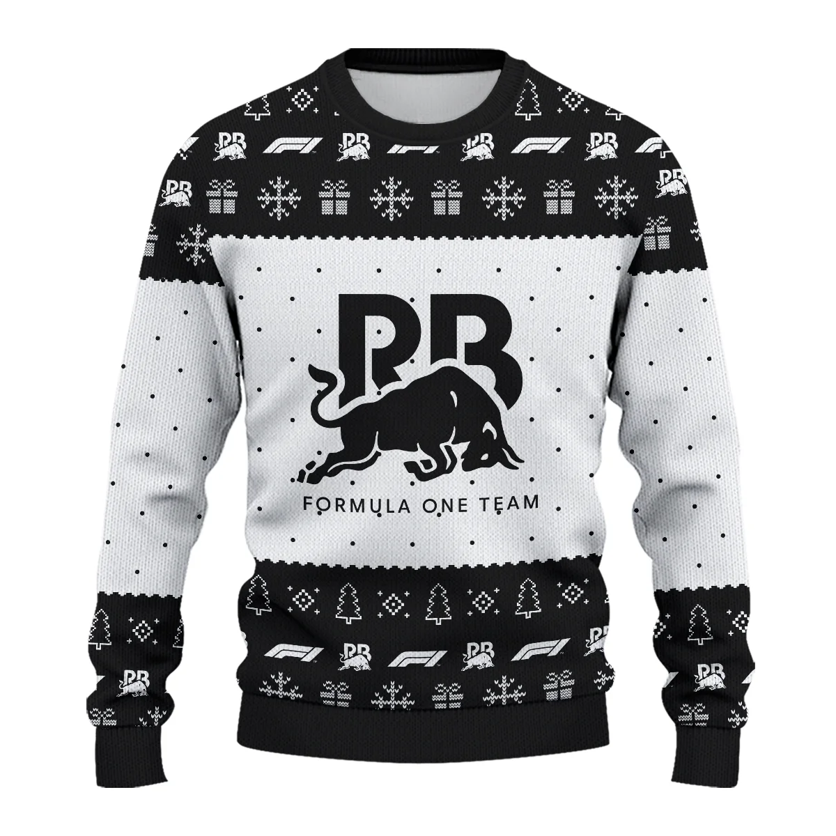 Christmas Pattern Racing Bulls Formula 1 - Ugly Sweater BLVAF1220925A1RAC - Trackside Outfit - Image 2