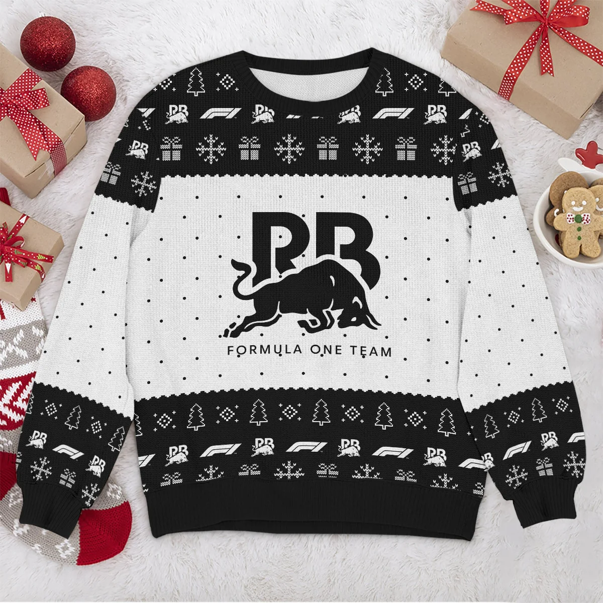 Christmas Pattern Racing Bulls Formula 1 - Ugly Sweater BLVAF1220925A1RAC - Trackside Outfit - Image 4