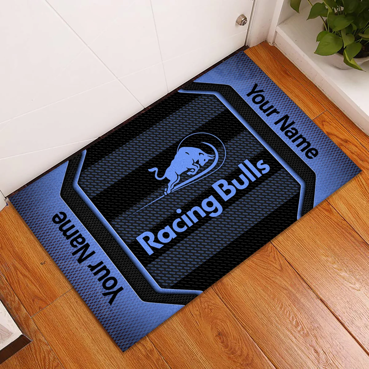 Custom Name Racing Bulls F1 Rubber Base Doormat - All Over Print BLF1139A4RAC - Image 2