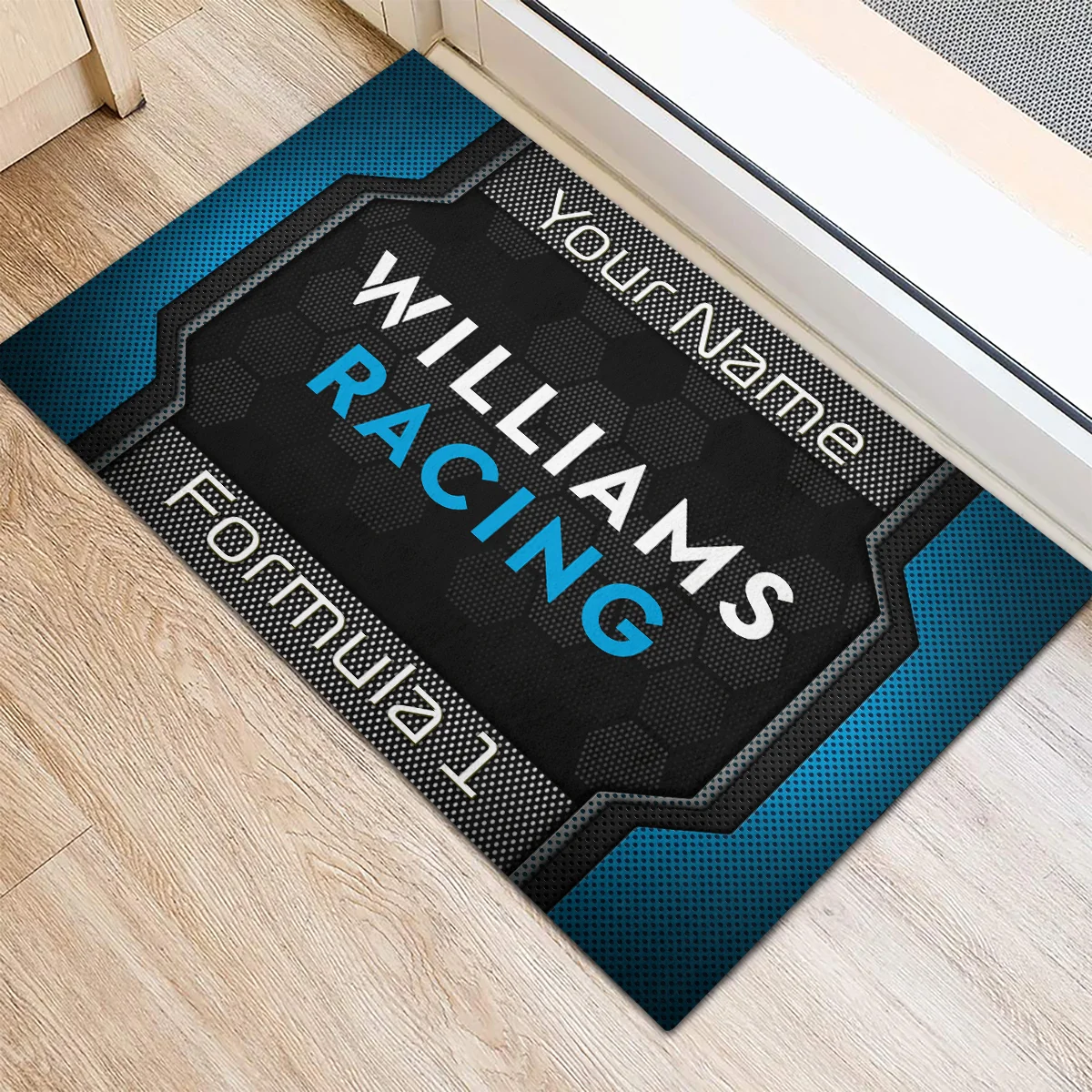 Custom Name Williams F1 Rubber Base Doormat - All Over Print BLF1139A2WIL - Image 3