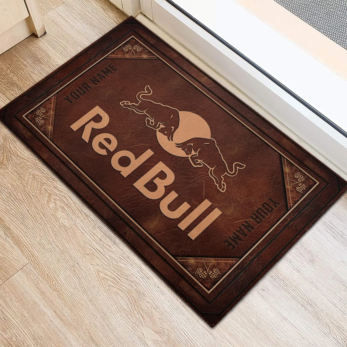 Custom Your Name Red Bull Racing F1 Rubber Base Doormat - All Over Print BLF1139A9RBR - Image 3