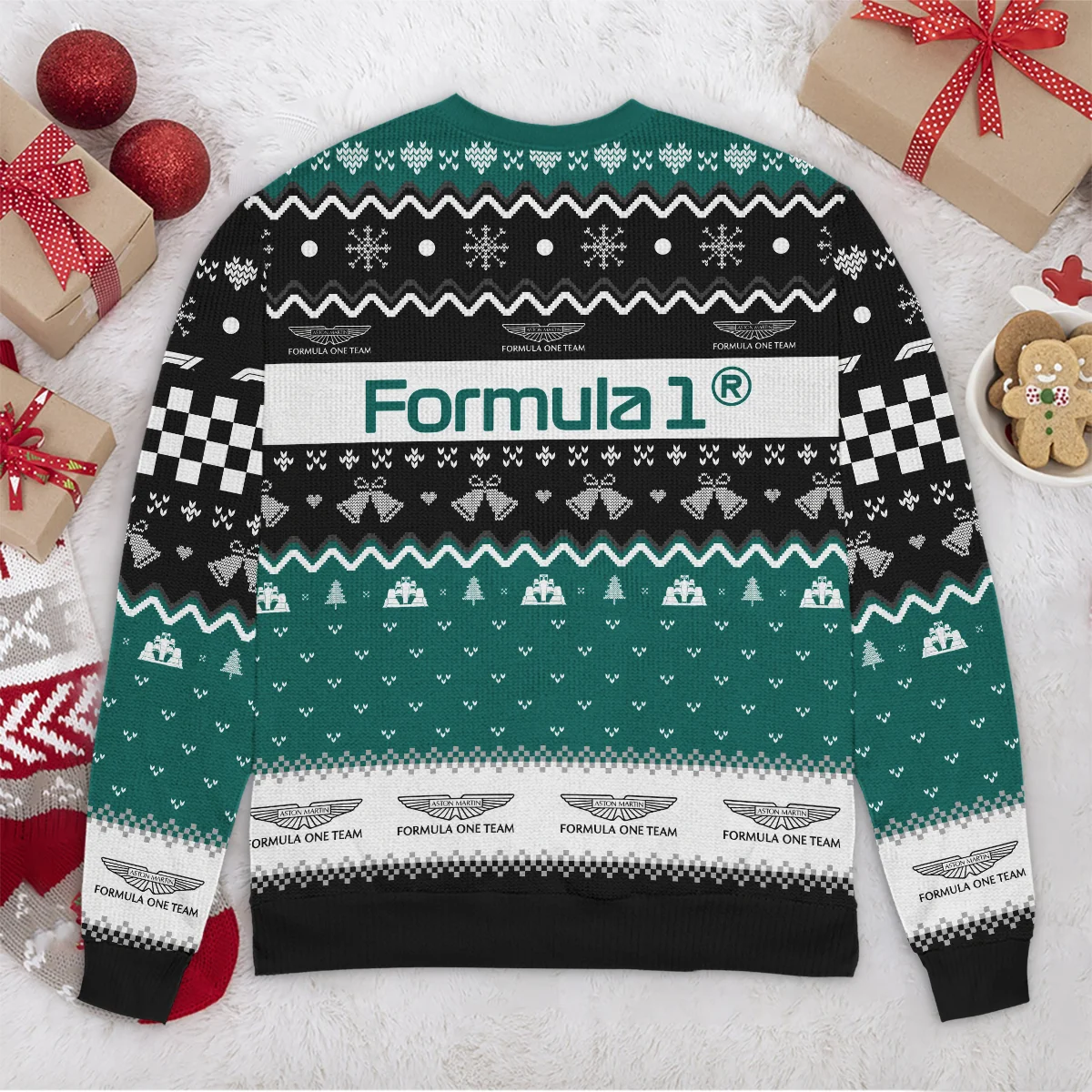 Xmas Aston Martin Formula 1 - Ugly Sweater BLVAF1220925A12AM - Racing Lifestyle Clothing - Image 6