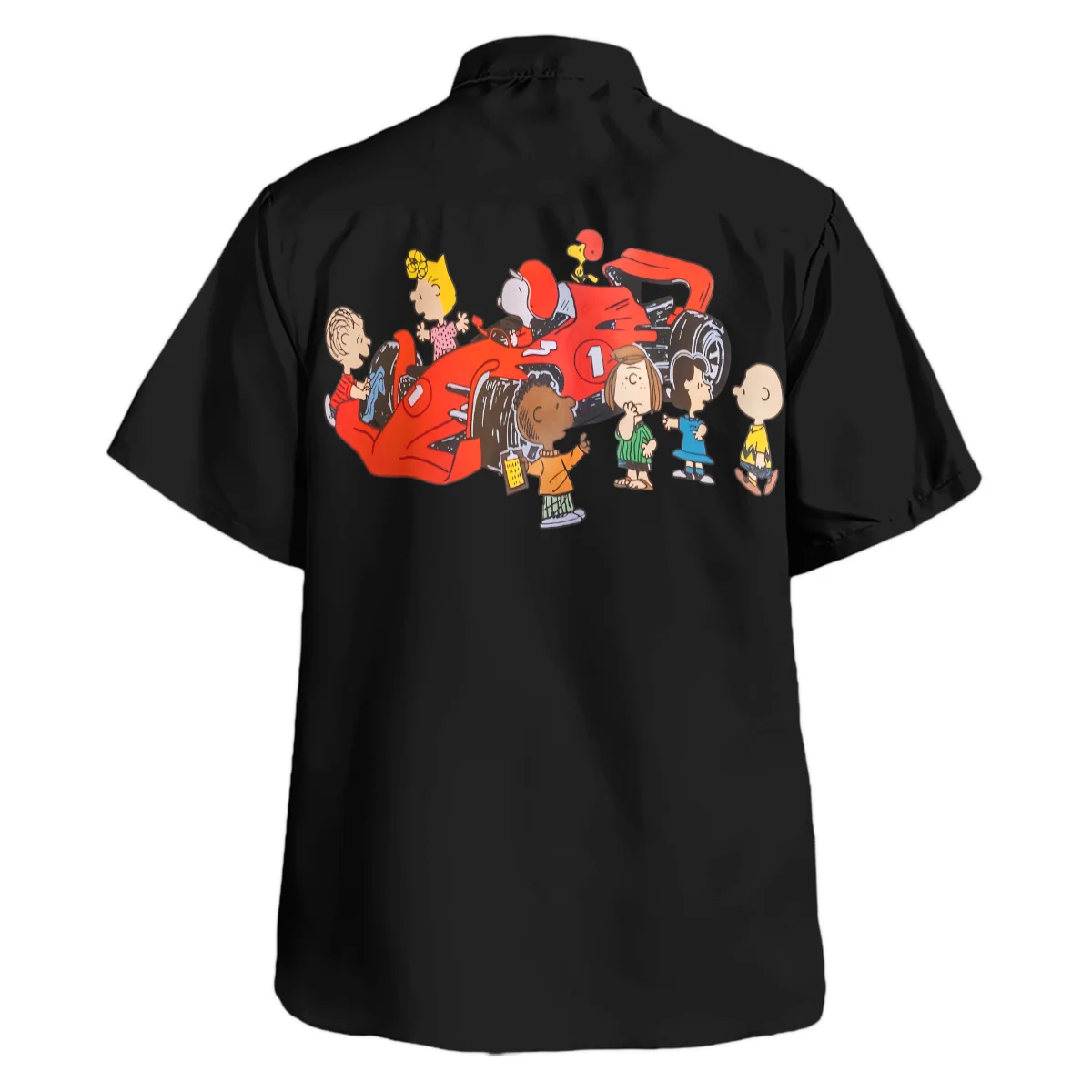 F1 x Snoopy Peanuts Pit Crew Hawaiian Shirt BLF112925A2HW - Formula Racing Apparel - Image 3