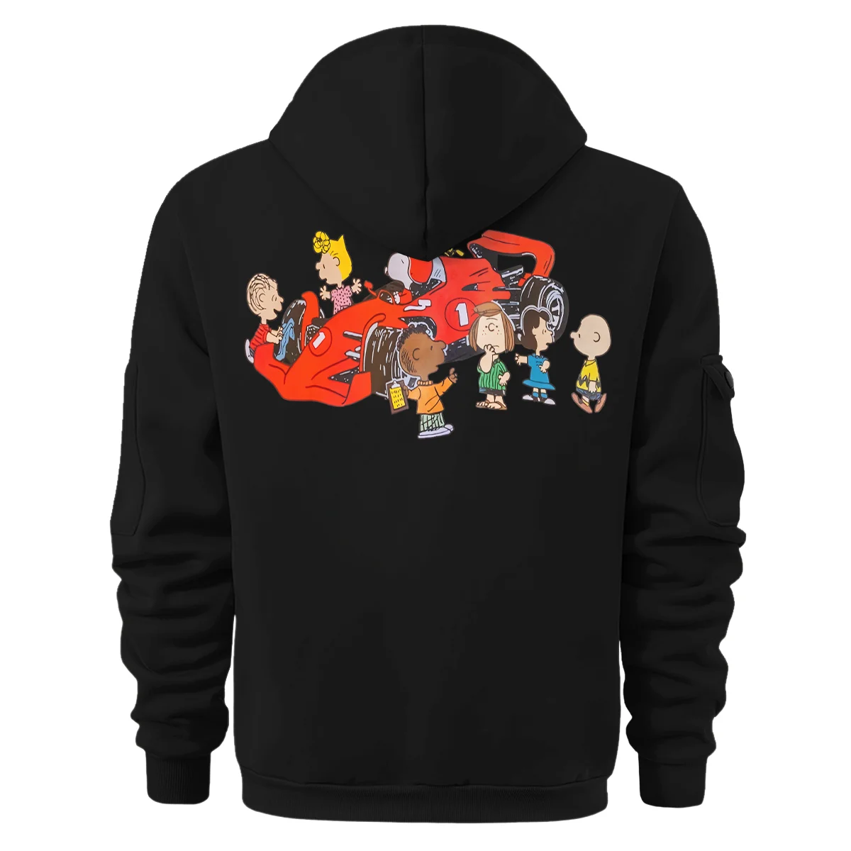 F1 x Snoopy Peanuts Pit Crew Hoodie Half Zip BLF112925A2HDF - Motorsport Lifestyle Wear - Image 3