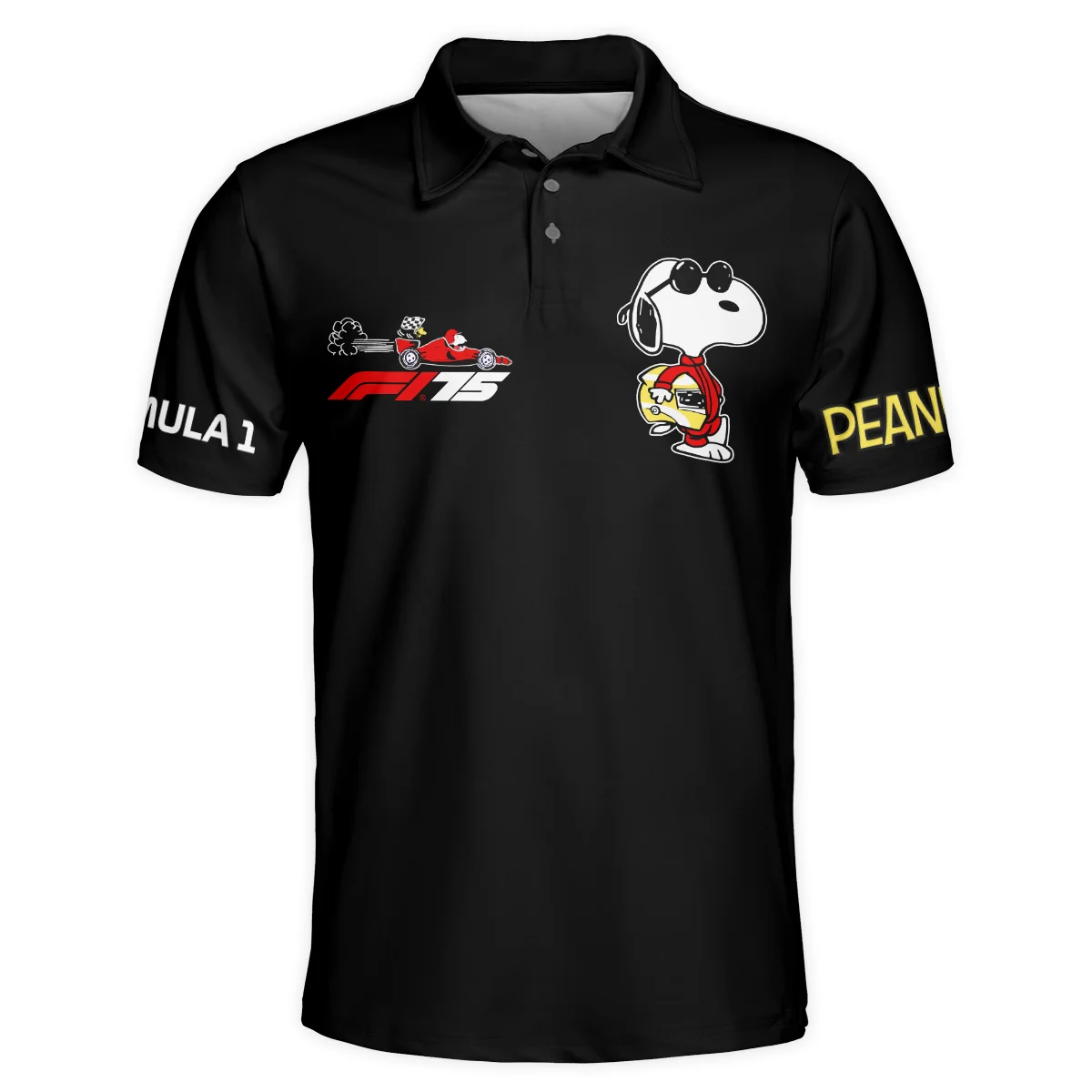 F1 x Snoopy Peanuts Pit Crew Joe Cool Polo Shirt BLF112925A1PL - Race Day Outfit - Image 2