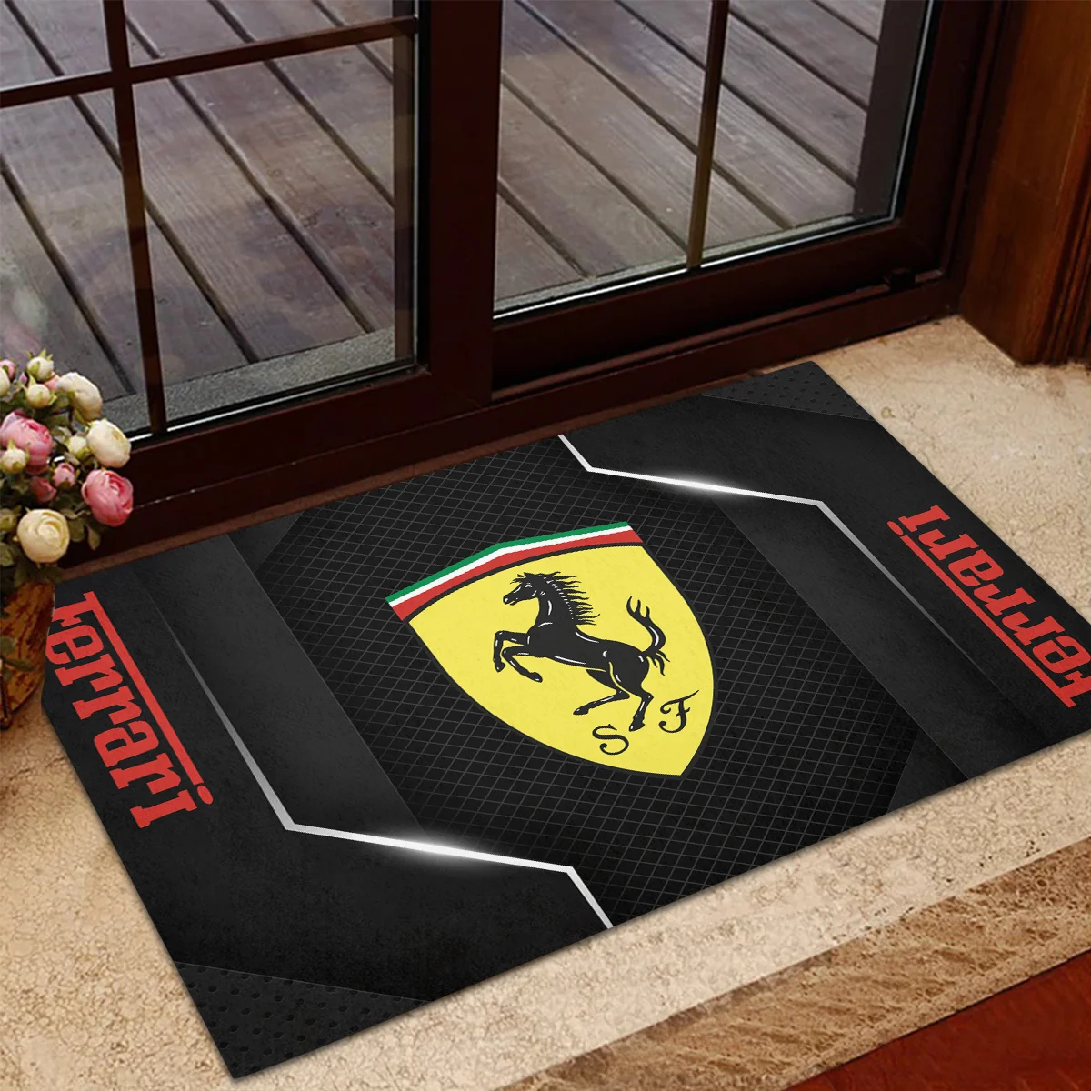 Ferrari F1 Rubber Base Doormat - All Over Print BLF1139A7FRR