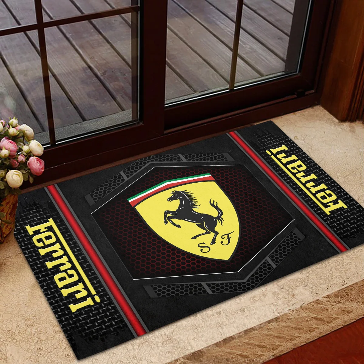Ferrari F1 Rubber Base Doormat - All Over Print BLF1139A8FRR