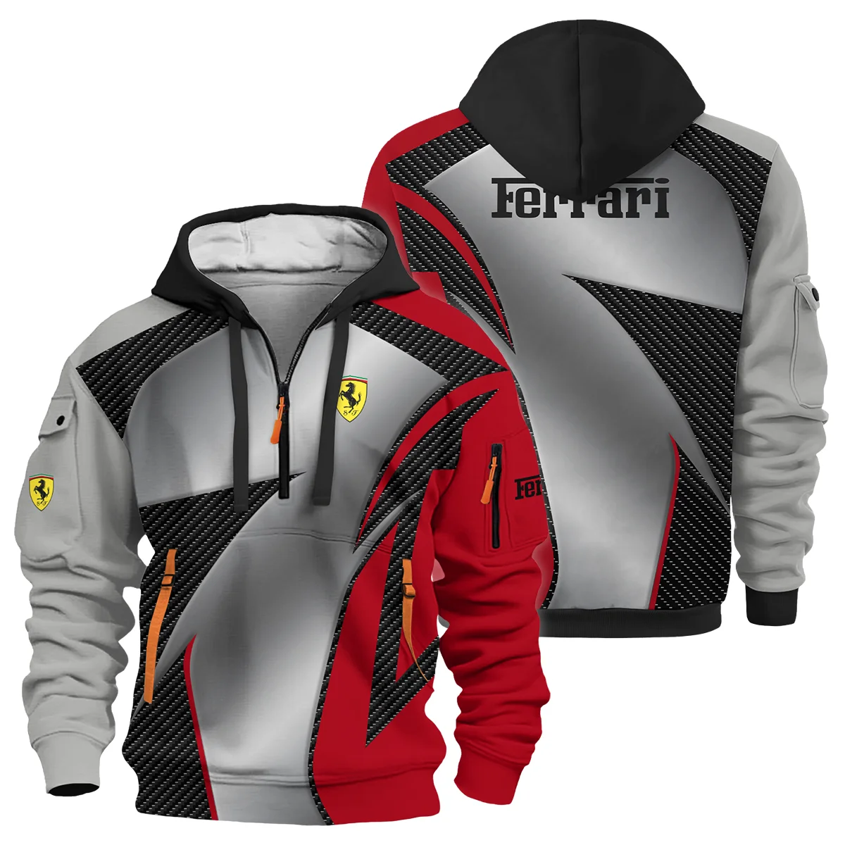 Ferrari F1 Team For Fans - Hoodie Half Zip BLVAF1031225A2FRRHDF