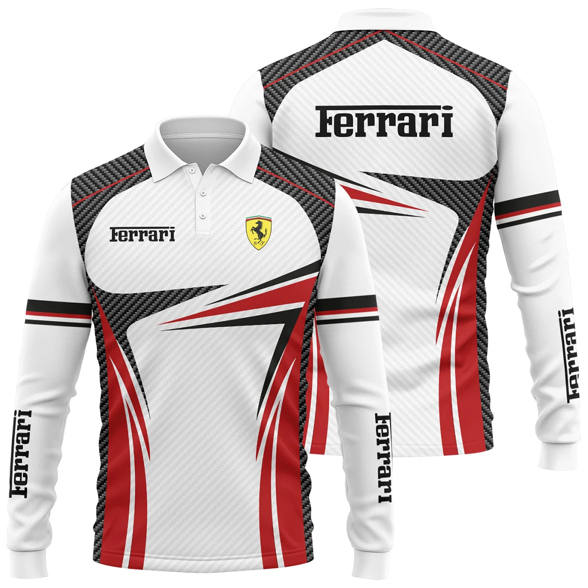 Ferrari F1 Team For Fans - Long Polo Shirt BLVAF1031225A1FRRLPL