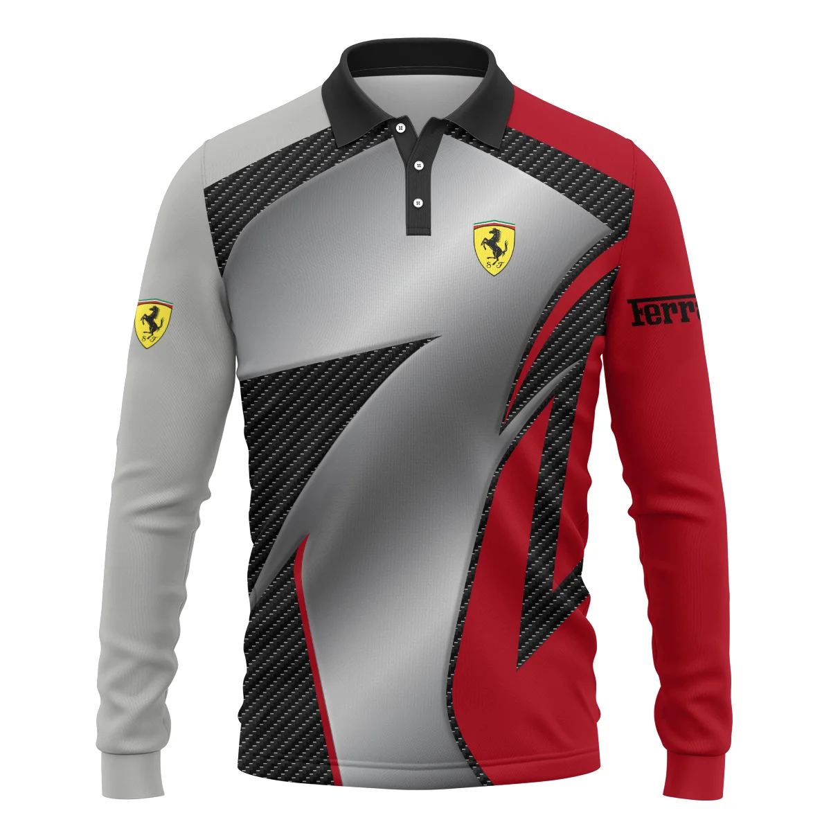 Ferrari F1 Team For Fans - Long Polo Shirt BLVAF1031225A2FRRLPL - Image 2