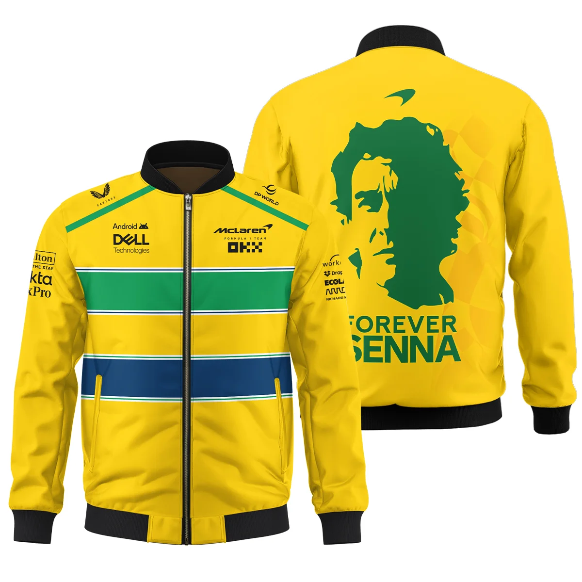 Forever Ayrton Senna McLaren F1 Bomber BLF13625A2BB - Racing Lifestyle Clothing